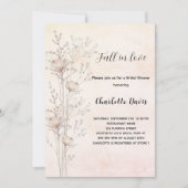 Vrijgezellenfeest Dusty Cream Wildflower herfst in Kaart (Voorkant)