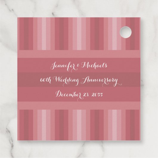 Vrijgezellenfeest Dusty Roos Jubileum Bedankjes Labels (Achterkant)