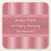 Vrijgezellenfeest Dusty Roos Jubileum Kartonnen Onderzetters (Voorkant)