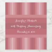 Vrijgezellenfeest Dusty Roos Jubileum Wijn Etiket (Enkel label)