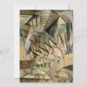  Vrijgezellenfeest, Earth Tones Colors, Cubisme Kaart (Achterkant)