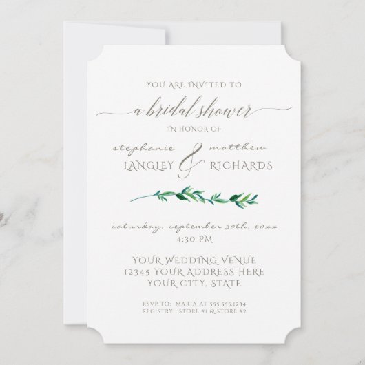 vrijgezellenfeest eenvoudige minimalistische, mode kaart (Voorkant)