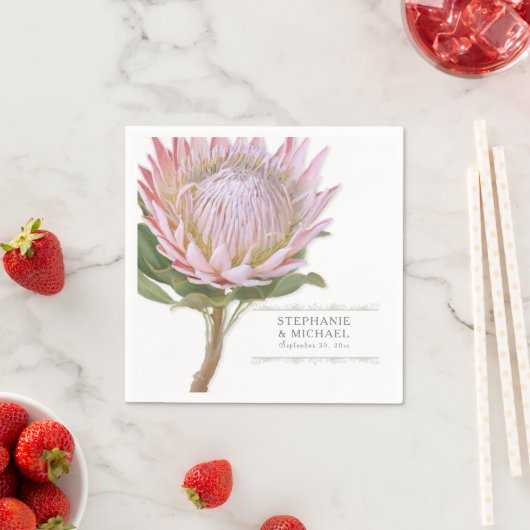 Vrijgezellenfeest Eenvoudige Moderne Bloemen Roze  Servetten (Insitu)