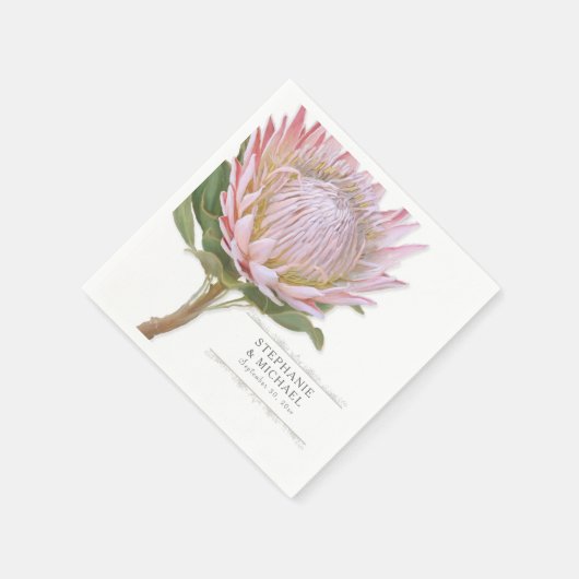 Vrijgezellenfeest Eenvoudige Moderne Bloemen Roze  Servetten (Hoek)