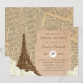 Vrijgezellenfeest Eiffeltoren in Parijs Kaart (Voorkant / Achterkant)