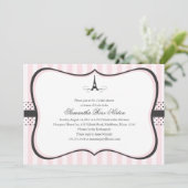 Vrijgezellenfeest Eiffeltoren Kaart (Staand voorkant)