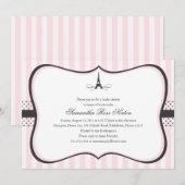 Vrijgezellenfeest Eiffeltoren Kaart (Voorkant / Achterkant)