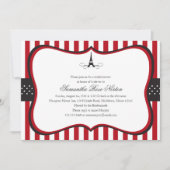 Vrijgezellenfeest Eiffeltoren Kaart (Voorkant)