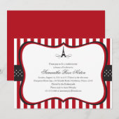 Vrijgezellenfeest Eiffeltoren Kaart (Voorkant / Achterkant)