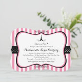 Vrijgezellenfeest Eiffeltoren Kaart (Staand voorkant)