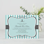 Vrijgezellenfeest Eiffeltoren Kaart (Staand voorkant)