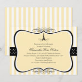 Vrijgezellenfeest Eiffeltoren Kaart (Voorkant / Achterkant)