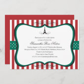 Vrijgezellenfeest Eiffeltoren Kaart (Voorkant / Achterkant)