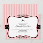 Vrijgezellenfeest Eiffeltoren Kaart (Voorkant / Achterkant)