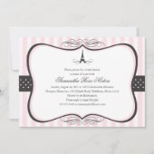 Vrijgezellenfeest Eiffeltoren Kaart (Voorkant)