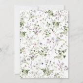 Vrijgezellenfeest elegant bloem kaart (Achterkant)