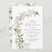 Vrijgezellenfeest elegant bloem kaart (Voorkant / Achterkant)