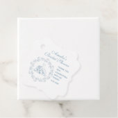 Vrijgezellenfeest - Elegant Blue Favor / Hartelijk Bedankjes Labels (In situ)