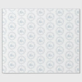 Vrijgezellenfeest - Elegant Blue Shower Cadeauverp Cadeaupapier (Vlak)