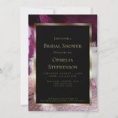 VRIJGEZELLENFEEST | Elegant Bold Berry Wine Stroke Kaart (Voorkant)