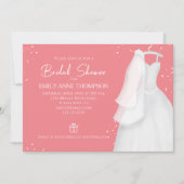 Vrijgezellenfeest Elegant Bride Wedding  Gown Kaart (Voorkant)