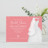 Vrijgezellenfeest Elegant Bride Wedding  Gown Kaart (Staand voorkant)