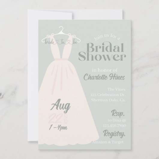 Vrijgezellenfeest, Elegant, Bruid om te zijn, Brui Kaart (Voorkant)