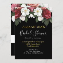 Vrijgezellenfeest Elegant Burgundy Rozen Black Chi