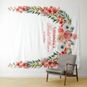 Vrijgezellenfeest Elegant Floral Arch Wandkleed (In Situ (horizontaal))