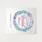 Vrijgezellenfeest Elegant Floral Wildflowers Garla Wandkleed (Voorkant (horizontaal))