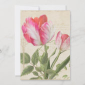 Vrijgezellenfeest Elegant Garden Floral Tulips Wed Kaart (Achterkant)