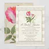 Vrijgezellenfeest Elegant Garden Floral Tulips Wed Kaart (Voorkant / Achterkant)