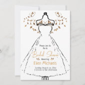 Vrijgezellenfeest Elegant Goud Zwart Wit Party Kaart (Voorkant)