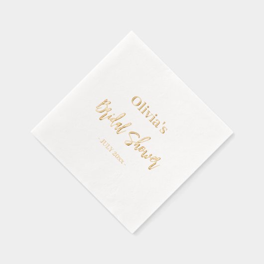 Vrijgezellenfeest Elegant Modern Minimal Script Go Folie Servetten (Rechts)