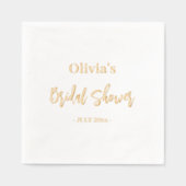 Vrijgezellenfeest Elegant Modern Minimal Script Go Folie Servetten (Voorkant)