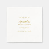 Vrijgezellenfeest Elegant Party Calligraphy Chic G Servet (Voorkant)