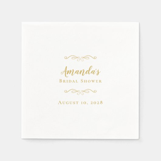 Vrijgezellenfeest Elegant Party Calligraphy Chic G Servet (Voorkant)