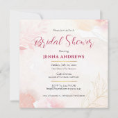 Vrijgezellenfeest Elegant roze en goud Kaart (Voorkant)