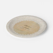 vrijgezellenfeest Elegant Rustic Bohemian Lace in  Papieren Bordje (Gekanteld)