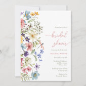 Vrijgezellenfeest Elegant Summer Meadow Wildflower Kaart (Voorkant)