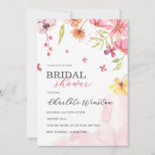 Vrijgezellenfeest Elegant Summer Meadow Wildflower Kaart (Voorkant)