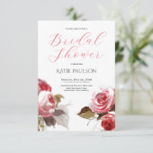 Vrijgezellenfeest Elegante Rozen Kaart (Staand voorkant)