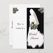 Vrijgezellenfeest Elegante zwart-witte Sjabloon (Voorkant / Achterkant)