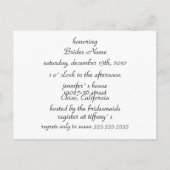 Vrijgezellenfeest Elegante zwart-witte Sjabloon (Achterkant)