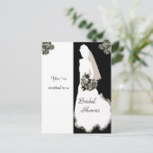 Vrijgezellenfeest Elegante zwart-witte Sjabloon (Staand voorkant)