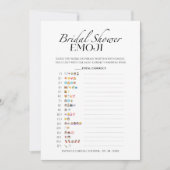 Vrijgezellenfeest Emoji Minimalistische Pictionary Kaart (Voorkant)