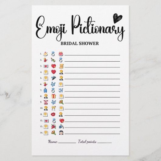 Vrijgezellenfeest Emoji Pictionary Bruids Emoji Ga (Voorkant)