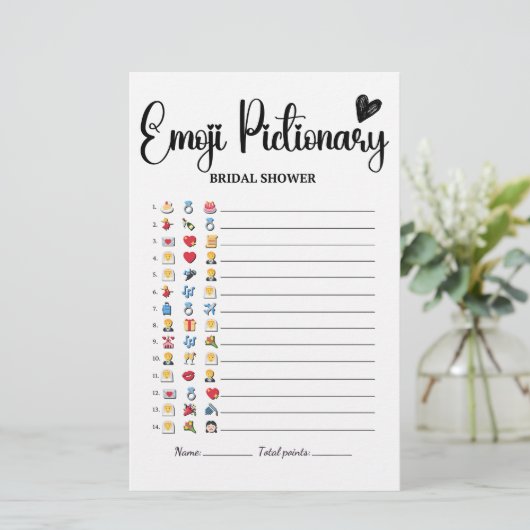 Vrijgezellenfeest Emoji Pictionary Bruids Emoji Ga (Staand voorkant)