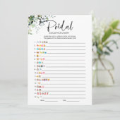 Vrijgezellenfeest Emoji Pictionary Game Kaart (Staand voorkant)