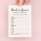 Vrijgezellenfeest Emoji Pictionary Game Kaart